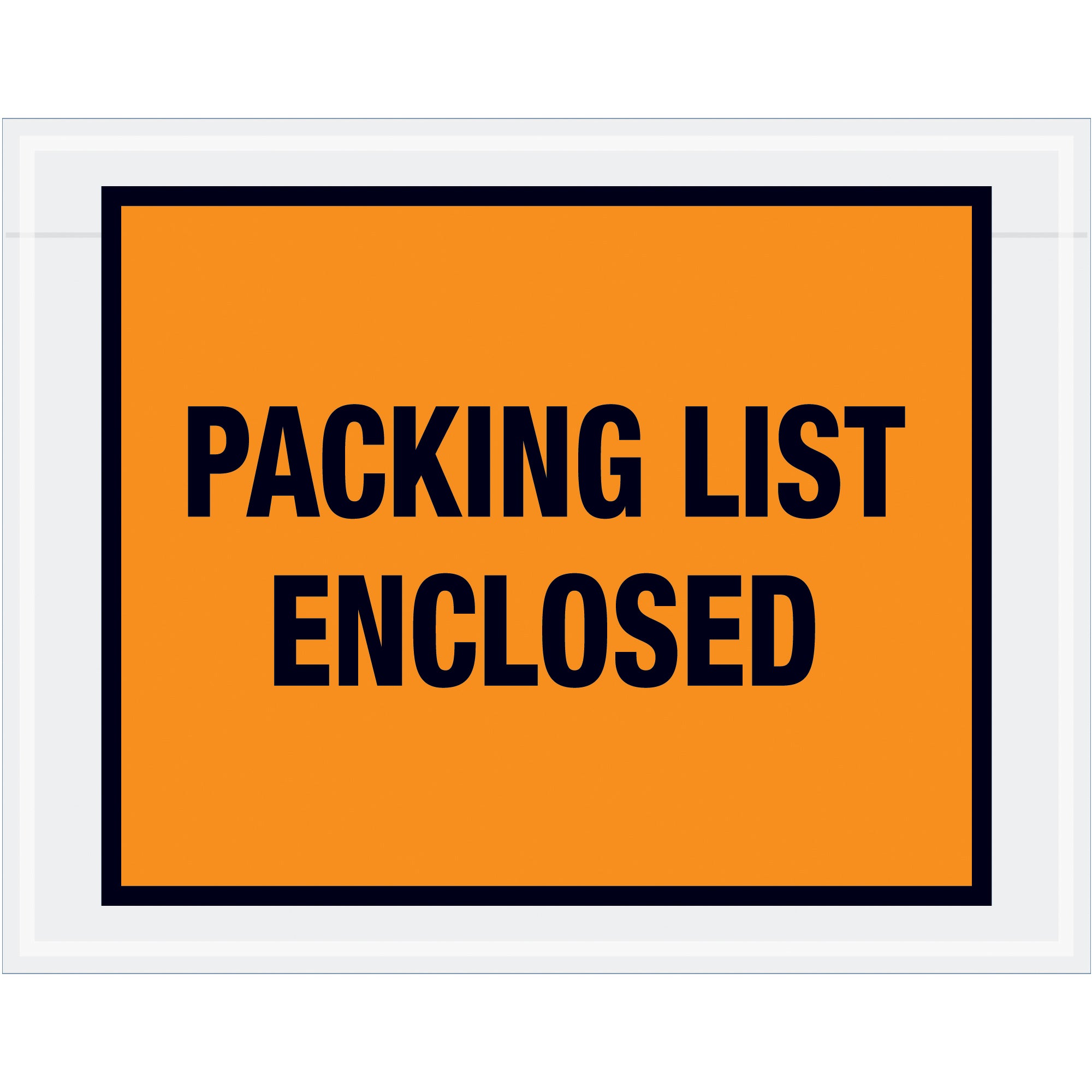 7 x 5 1/2" Orange "Packing List Enclosed" Envelopes (PL22) Case Of 1000