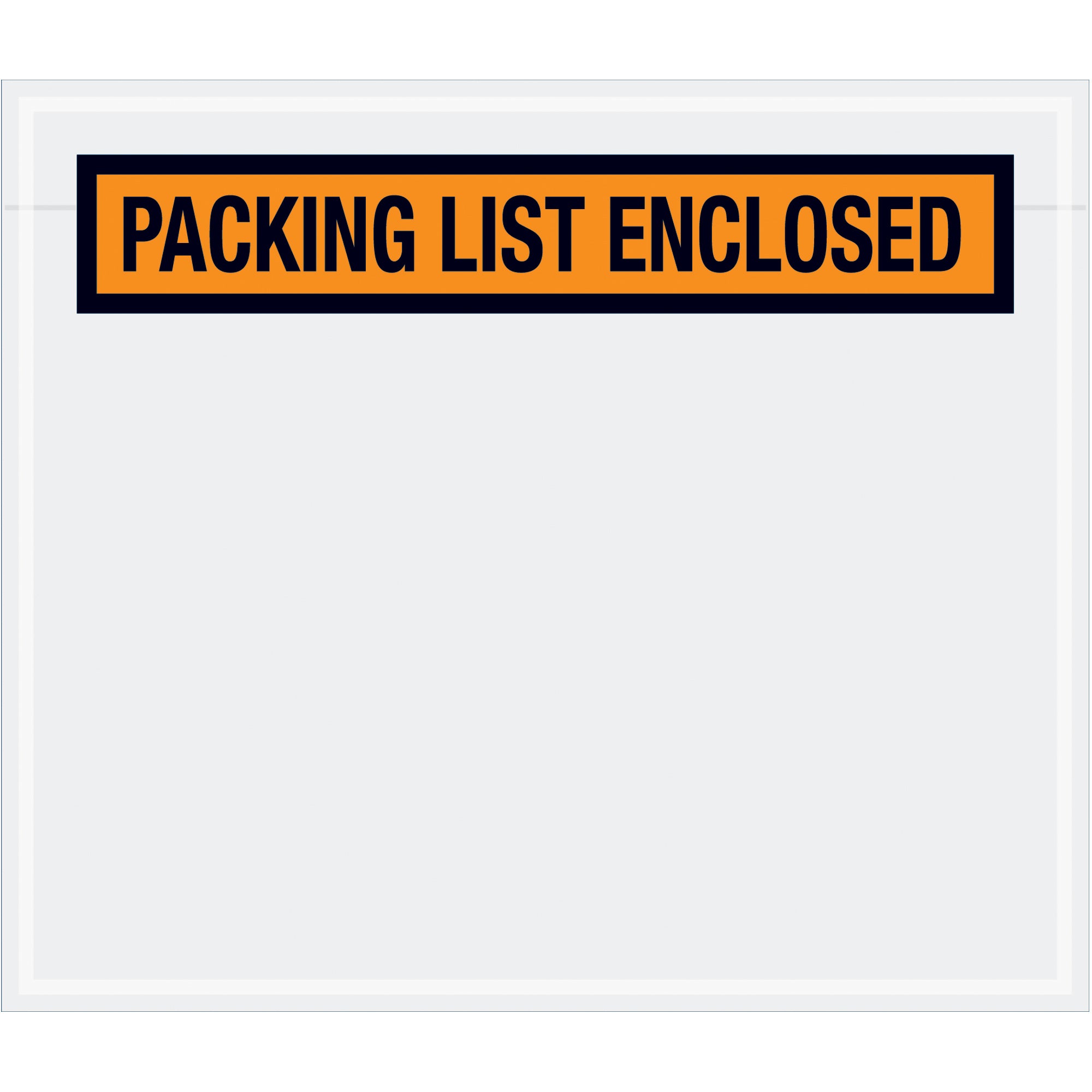7 x 6" Orange "Packing List Enclosed" Envelopes (PL32) Case Of 1000