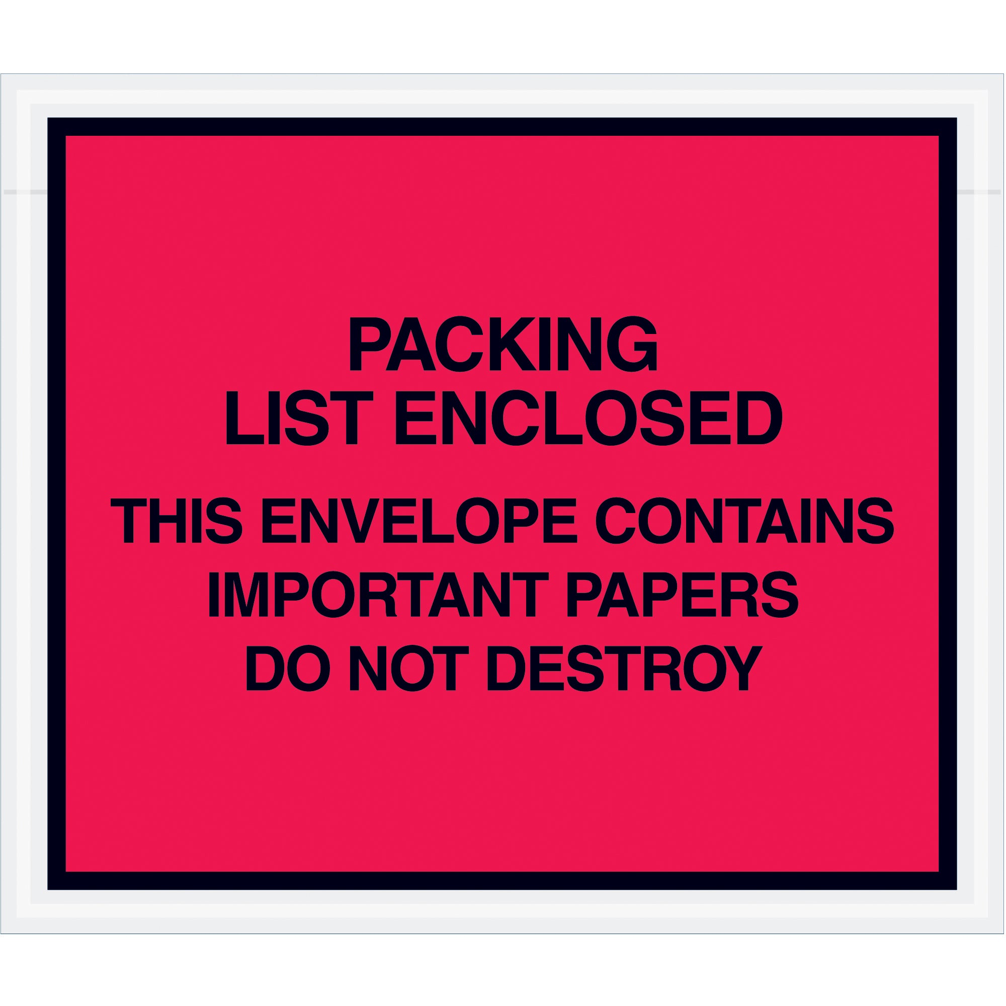 7 x 6" Red "Important Papers Enclosed" Envelopes (PL414) Case Of 1000