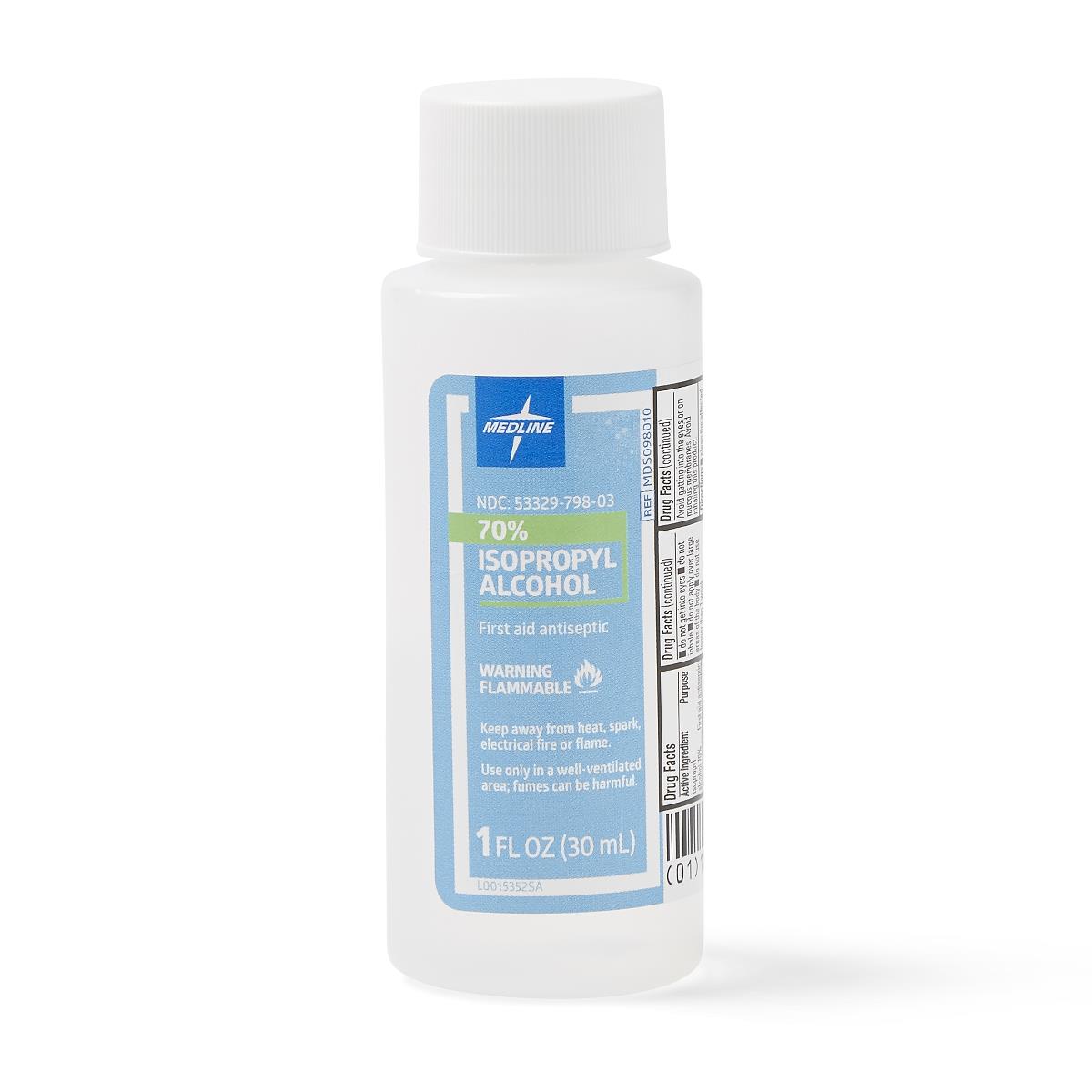 70% Isopropyl Rubbing Alcohol, 1 oz., 96/CS (MDS098010) Case of 96