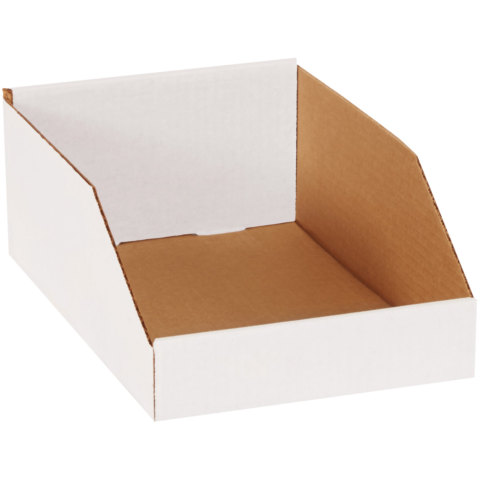 8 x 12 x 4 1/2" White Bin Boxes (BINMT812) Bundle Of 50