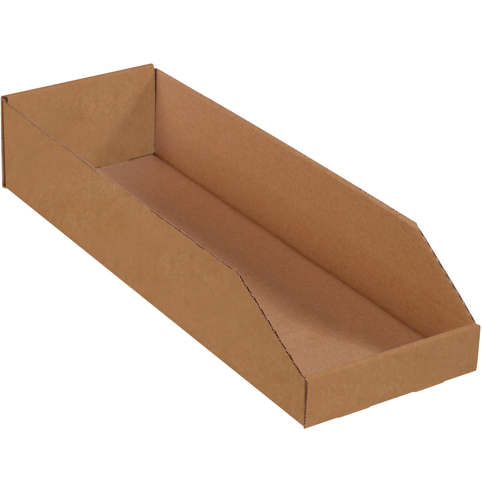8 x 24 x 4 1/2" Kraft Bin Boxes (BINMT824K) Bundle Of 50