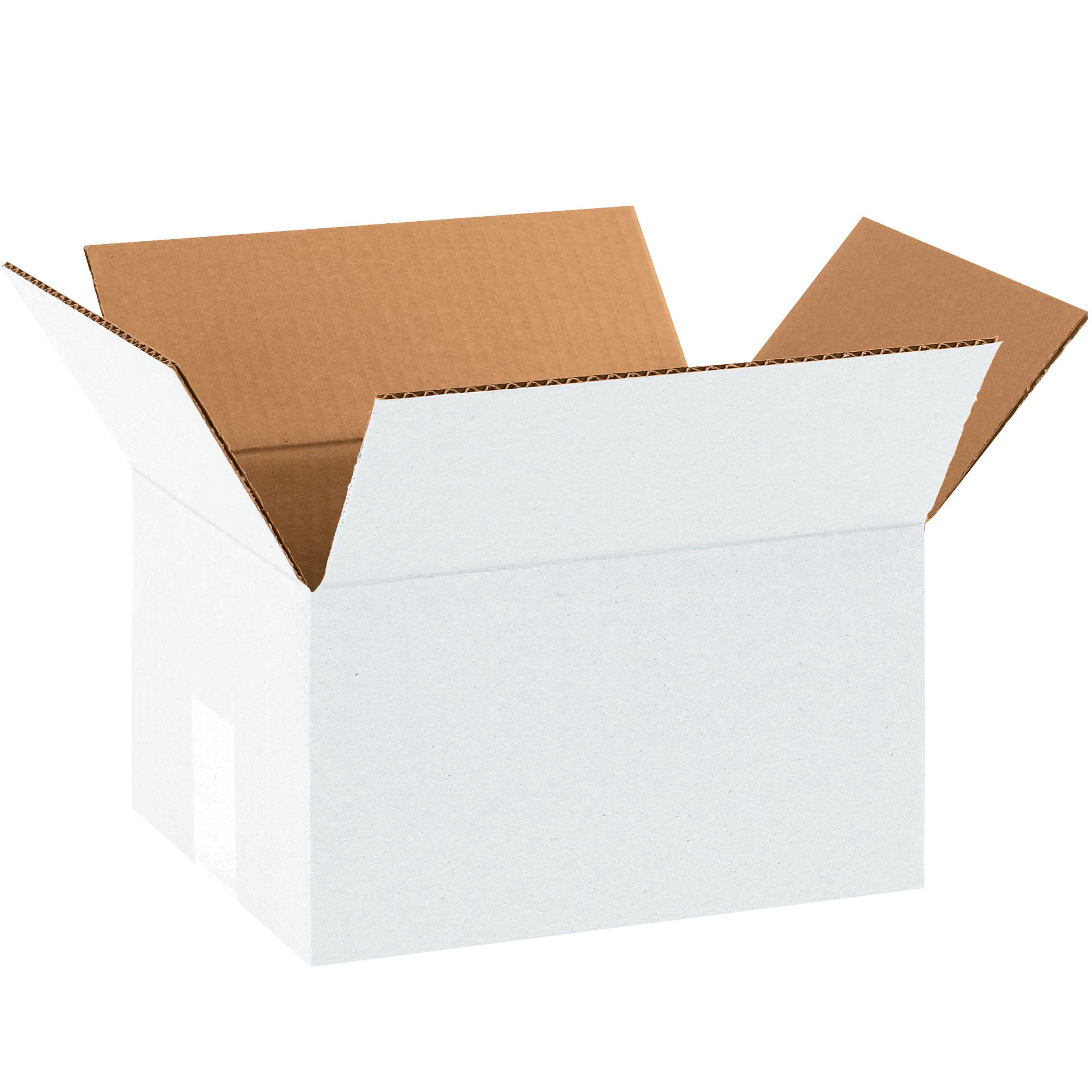 8 x 6 x 4" White Corrugated Boxes (864W) Bundle Of 25