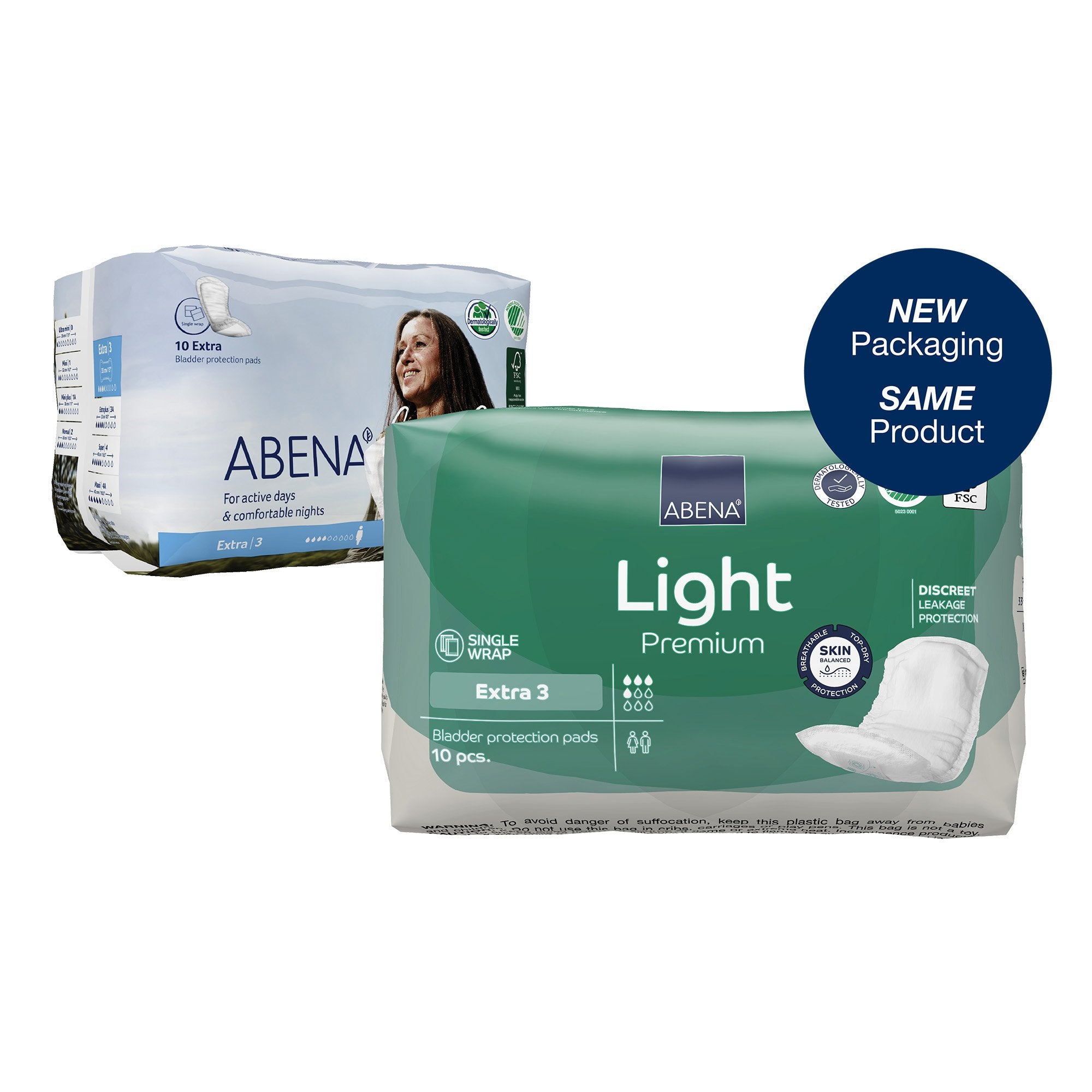 Abena Light Extra Bladder Control Pad 13 Inch Length Light Absorbency Fluff / Polymer Core One Size Fits Most (1117091_CS) 200/CS