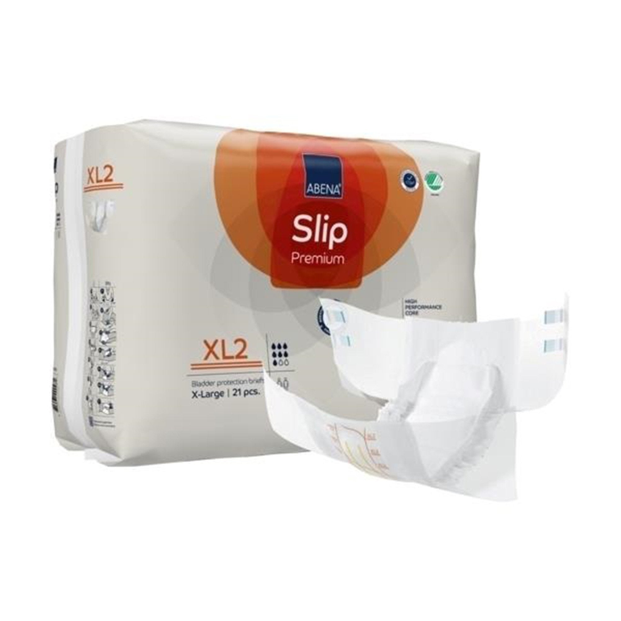 Abena Slip Premium XL2 Unisex Adult Incontinence Brief X-Large Disposable Heavy Absorbency (1218209_CS) 84/CS