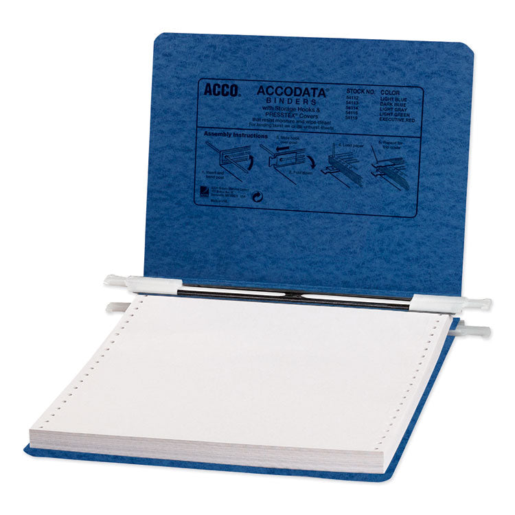 ACCO PRESSTEX Covers with Storage Hooks, 2 Posts, 6" Capacity, 9.5 x 11, Dark Blue (ACC54113) Each