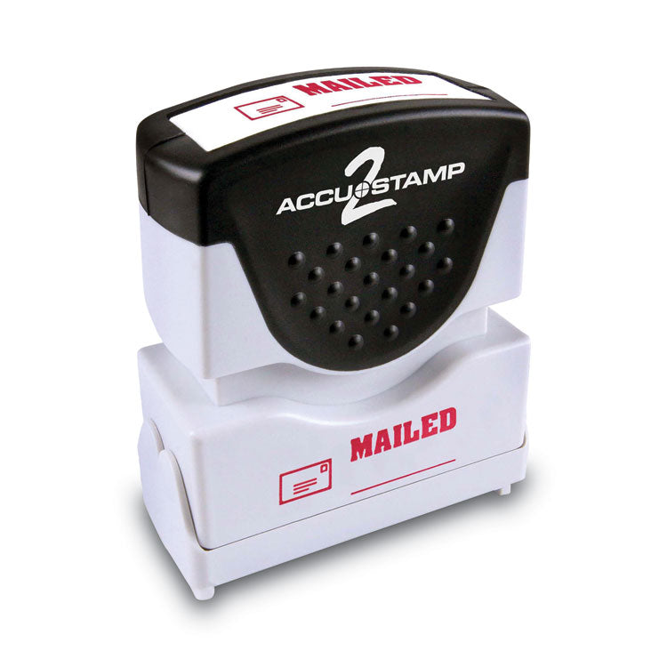 ACCUSTAMP2 Pre-Inked Shutter Stamp, Red, MAILED, 1.63 x 0.5 (COS035586) Each