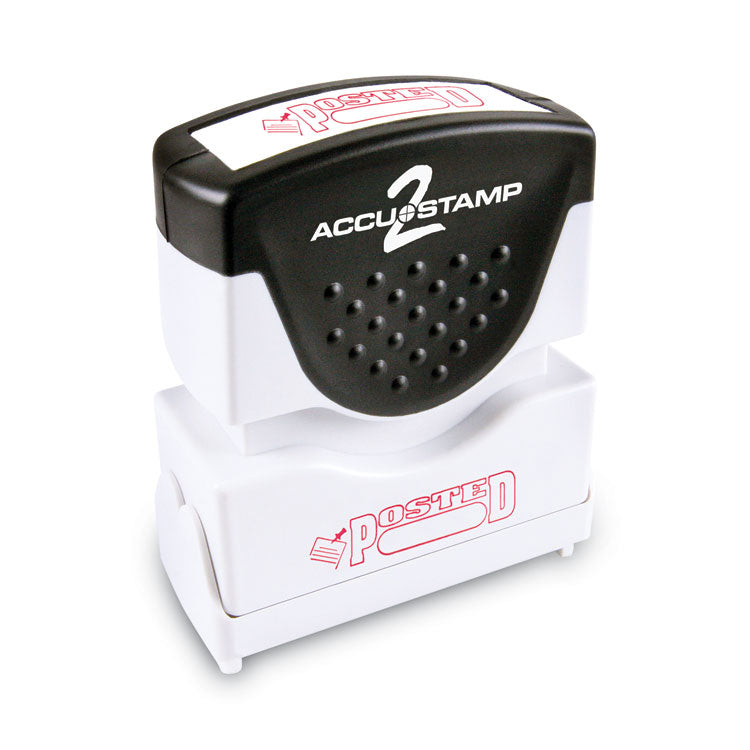 ACCUSTAMP2 Pre-Inked Shutter Stamp, Red, POSTED, 1.63 x 0.5 (COS035580) Each