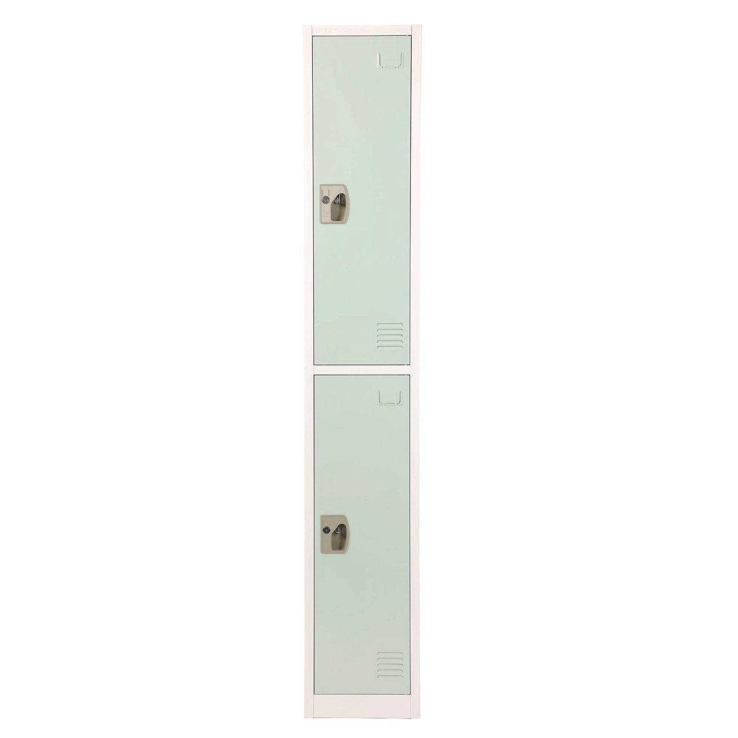 AdirOffice Steel Storage Locker, 2 Compartment, 12 x 12 x 72, Misty Green (ALHI629202MGRN) Each