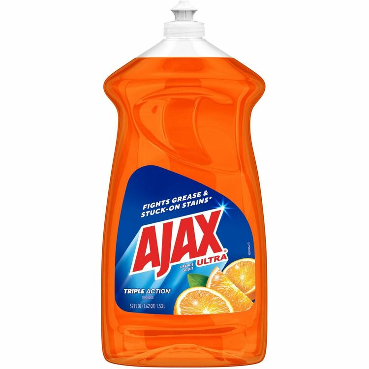 AJAX Triple Action Dish Soap - Liquid - 52 fl oz (1.6 quart) - Orange Scent - 1 Each - Orange (CPC149860) Each