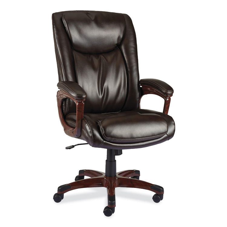 Alera Alera Darnick Series Manager Chair, Supports Up to 275 lbs, 17.13" to 20.12" Seat Height, Brown Seat/Back, Brown Base (ALEDN42B19) Each