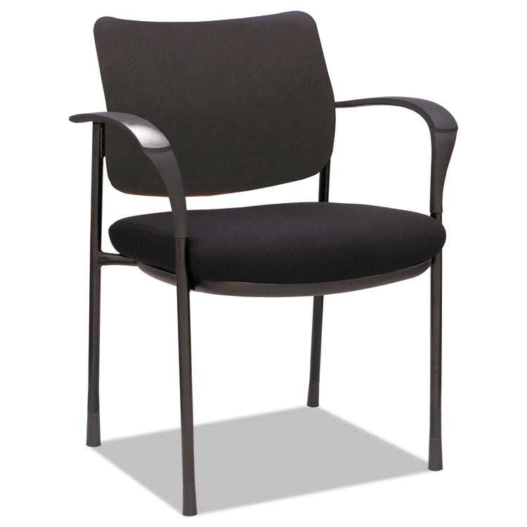 Alera Alera IV Series Fabric Back/Seat Guest Chairs, 24.8" x 22.83" x 32.28", Black Seat, Black Back, Black Base, 2/Carton (ALEIV4317A) Case of 2