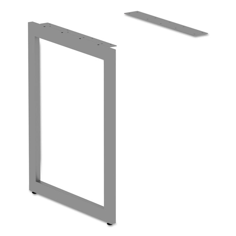 Alera Alera Open Office Series O-Leg Return Base, Fully Adjustable, 36 to 70.78w x 23.38d x 28.5h, Silver (ALELSRT24GR) Each