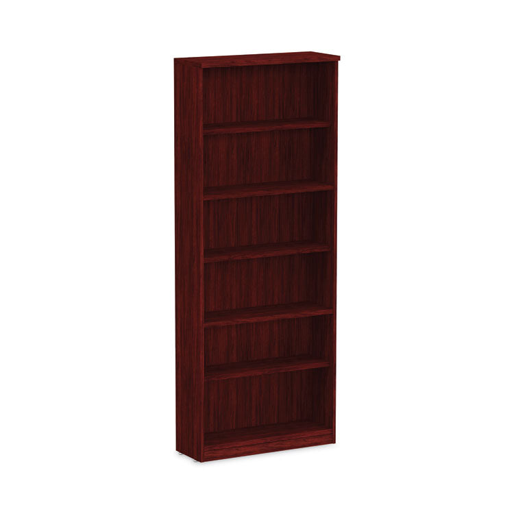 Alera Alera Valencia Series Bookcase, Six-Shelf, 31.75w x 14d x 80.25h, Mahogany (ALEVA638232MY) Each