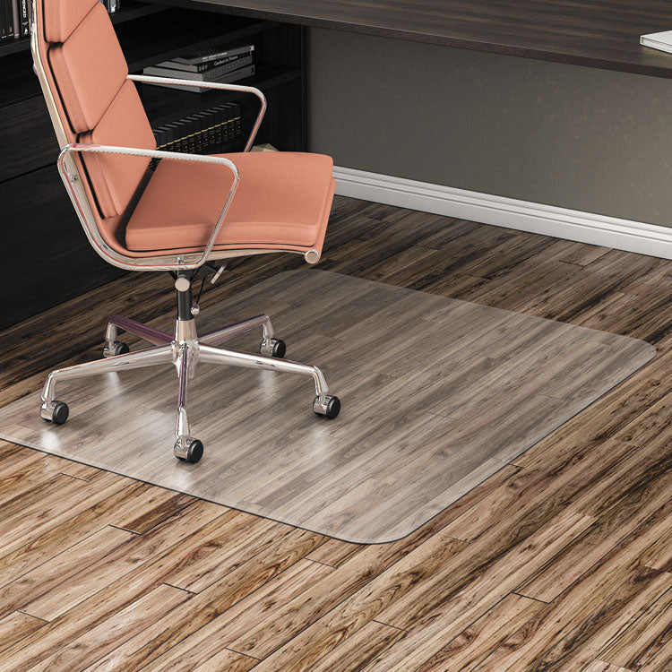 Alera All Day Use Non-Studded Chair Mat for Hard Floors, 46 x 60, Rectangular, Clear (ALEMAT4660HFR) Each