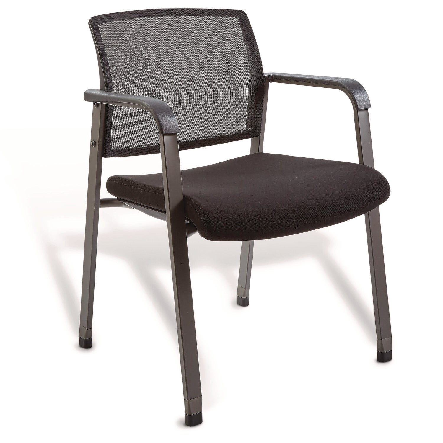 Alera Elgar Fabric Guest Chair, 24.41 x 22.64 x 31.73, Black Seat, Black Back, Black Base (ALEER4317) Each