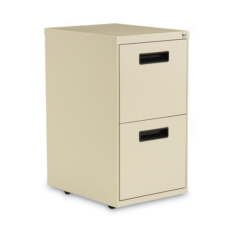 Alera File Pedestal, Left or Right, 2 Legal/Letter-Size File Drawers, Putty, 14.96" x 19.29" x 27.75" (ALEPAFFPY) Each