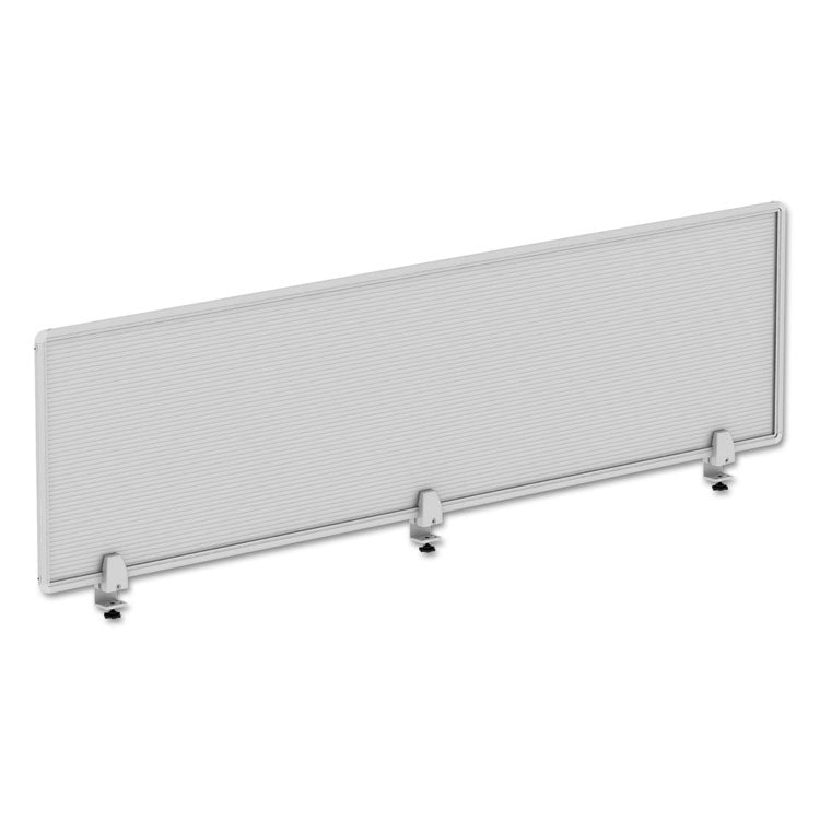 Alera Polycarbonate Privacy Panel, 65w x 0.5d x 18h, Silver/Clear (ALEPP6518) Each
