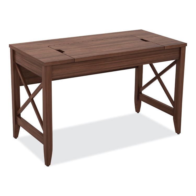 Alera Sit-to-Stand Table Desk, 47.25" x 23.63" x 29.5" to 43.75", Modern Walnut (ALELD4824WA) Each