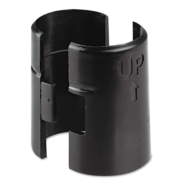 Alera Wire Shelving Shelf Lock Clips, Plastic, Black, 4 Clips/Pack (ALESW59SLBL) Each