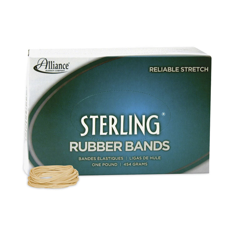 Alliance Sterling Rubber Bands, Size 14, 0.03" Gauge, Crepe, 1 lb Box, 3,100/Box (ALL24145) 1 Box