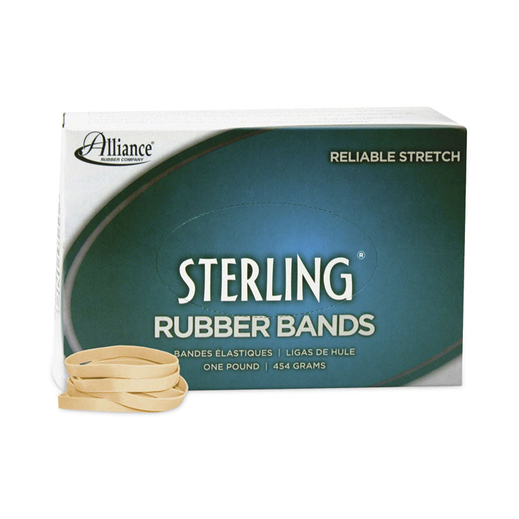 Alliance Sterling Rubber Bands, Size 62, 0.03" Gauge, Crepe, 1 lb Box, 600/Box (ALL24625) 1 Box