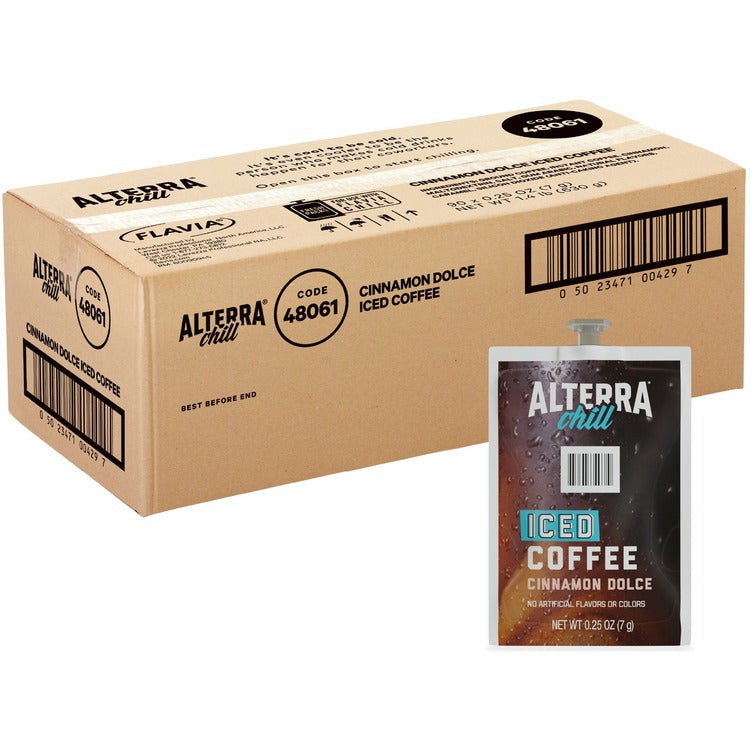 Alterra Portion Pack Iced Cinnamon Dolce Coffee - Compatible with Flavia - 90 / Carton (LAV48061) Case of 90