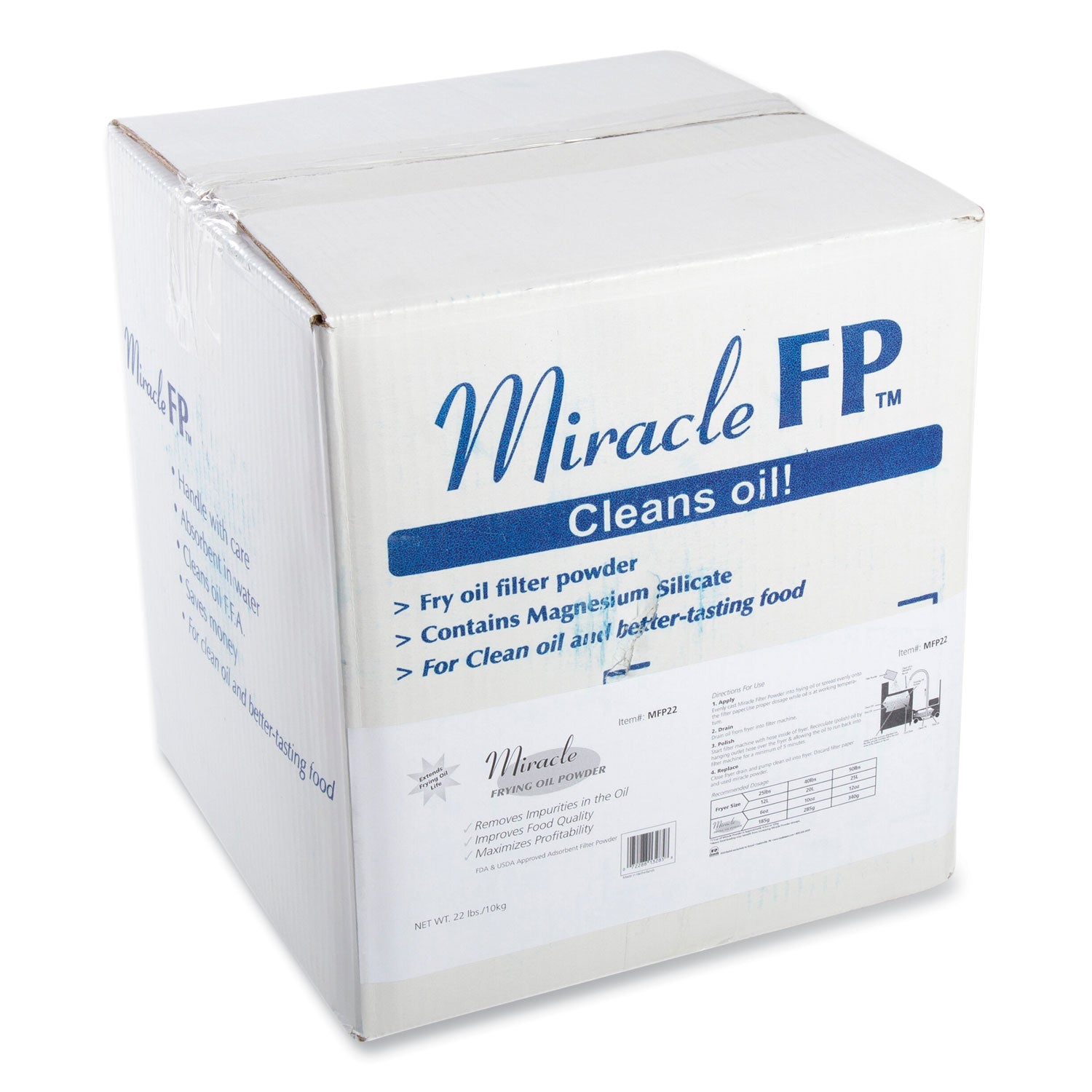 AmerCareRoyal Filter Powder, 25 L Absorbing Volume, 22 lb Pack (RPPMFP22) Each