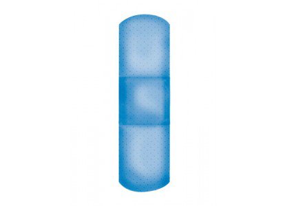 American White Cross Metal Detectable Adhesive Strip 1 X 3 Inch Fabric Rectangle Blue Sterile (1094539_BX) 100/BX