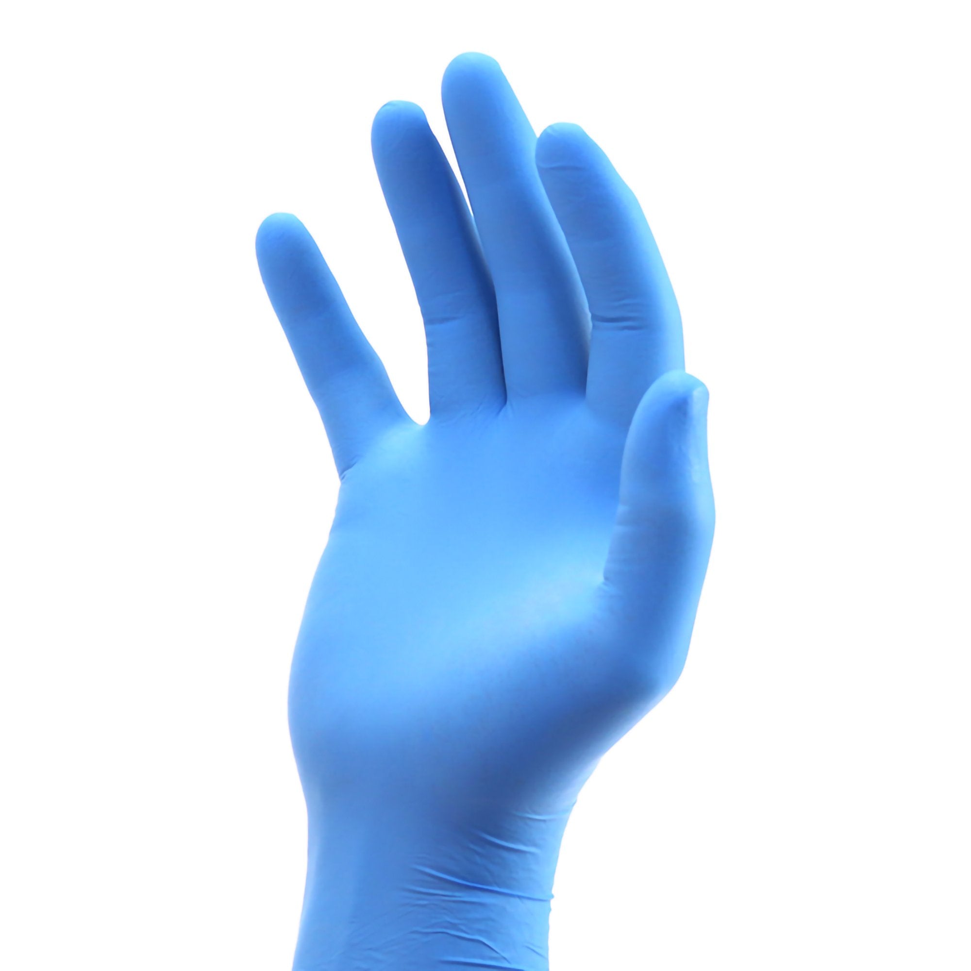 AMSure Exam Glove X-Large NonSterile Nitrile Standard Cuff Length Textured Fingertips Blue Chemo Tested (1230019_BX) 100/BX