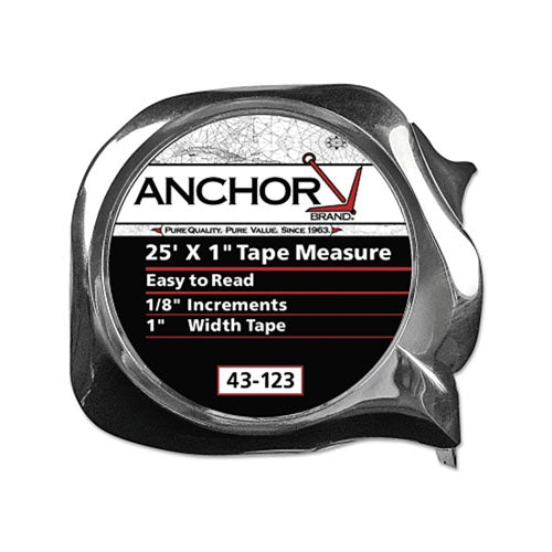 Anchor Brand Easy to Read Tape Measure, 1 in x 25 ft, Green (103-43-128) Each