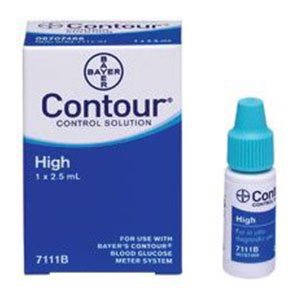 Ascensia Contour Blood Glucose Control Solution 2.5 mL High Level (769247_EA) 1/EA