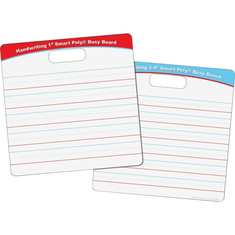 Ashley Handwriting Smart Poly Busy Board - 10.8" (0.9 ft) Width x 10.8" (0.9 ft) Height - Poly-coated Cardboard Surface - Square - Each (ASH98011) Each