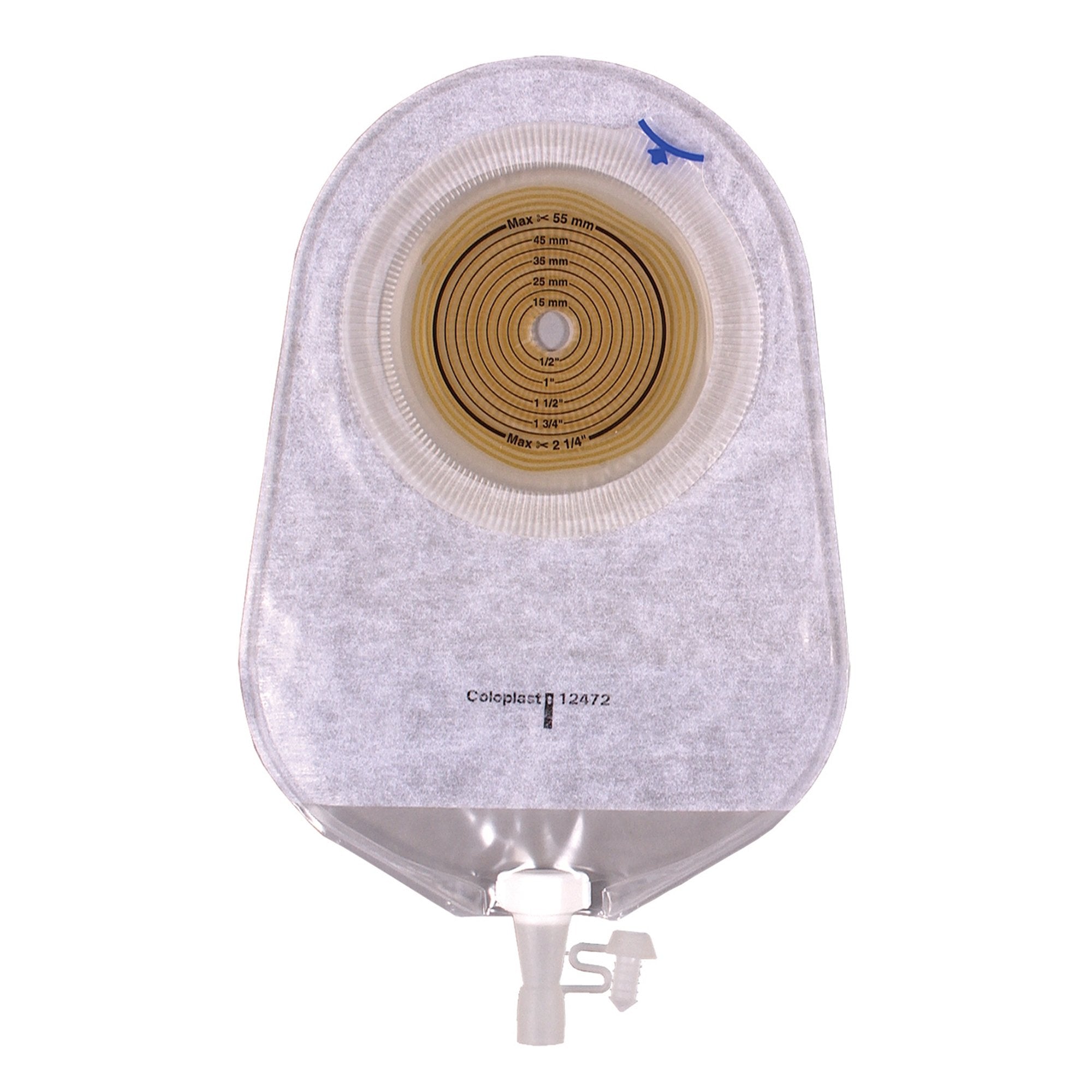 Assura Urostomy Pouch One-Piece System 9-1/2 Inch Length Flat, Trim to Fit 3/8 to 2-1/4 Inch Stoma Drainable (473536_BX) 10/BX