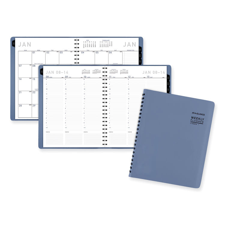 AT-A-GLANCE Contemporary Weekly/Monthly Planner, 11.38 x 9, Slate Blue Cover, 12-Month (Jan to Dec): 2026 (AAG70940X20) Each