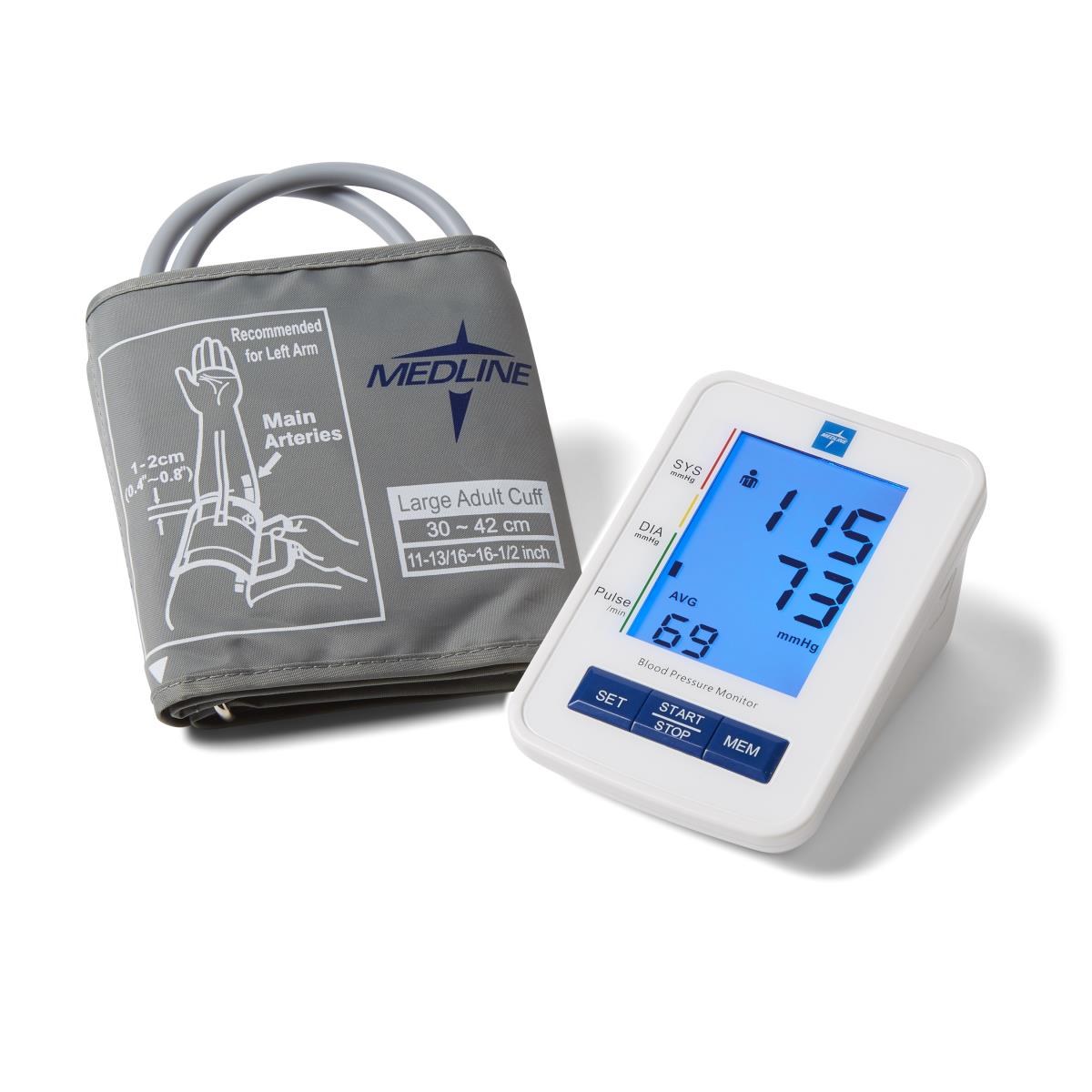 Automatic Digital Blood Pressure Monitor with Large Adult Cuff, 1 EA (MDS4001LA) Each
