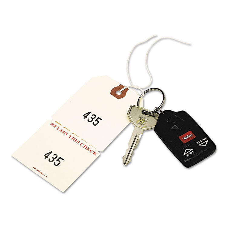 Avery Duplicate Auto Park Tags, 1-500, 4.75 x 2.38, Manila, 500/Box (AVE18670) Pack of 500