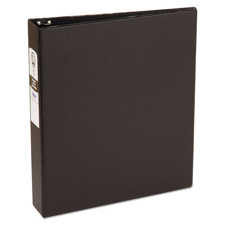 Avery Economy Non-View Binder with Round Rings, 3 Rings, 1.5" Capacity, 11 x 8.5, Black, (3401) (AVE03401) Each