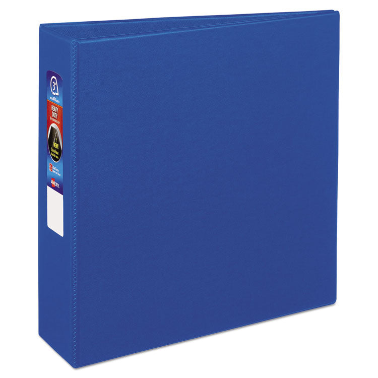 Avery Heavy-Duty Non-View Binder with DuraHinge and Locking One Touch EZD Rings, 3 Rings, 3" Capacity, 11 x 8.5, Blue (AVE79883) Each