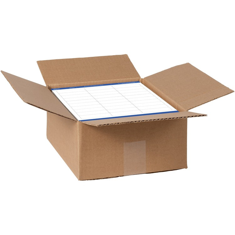 Avery® Waterproof Address Labels with TrueBlock and Sure Feed, Laser Printers, 1 x 2.63, White, 30/Sheet, 500 Sheets/Box (AVE95520) Box of 15000