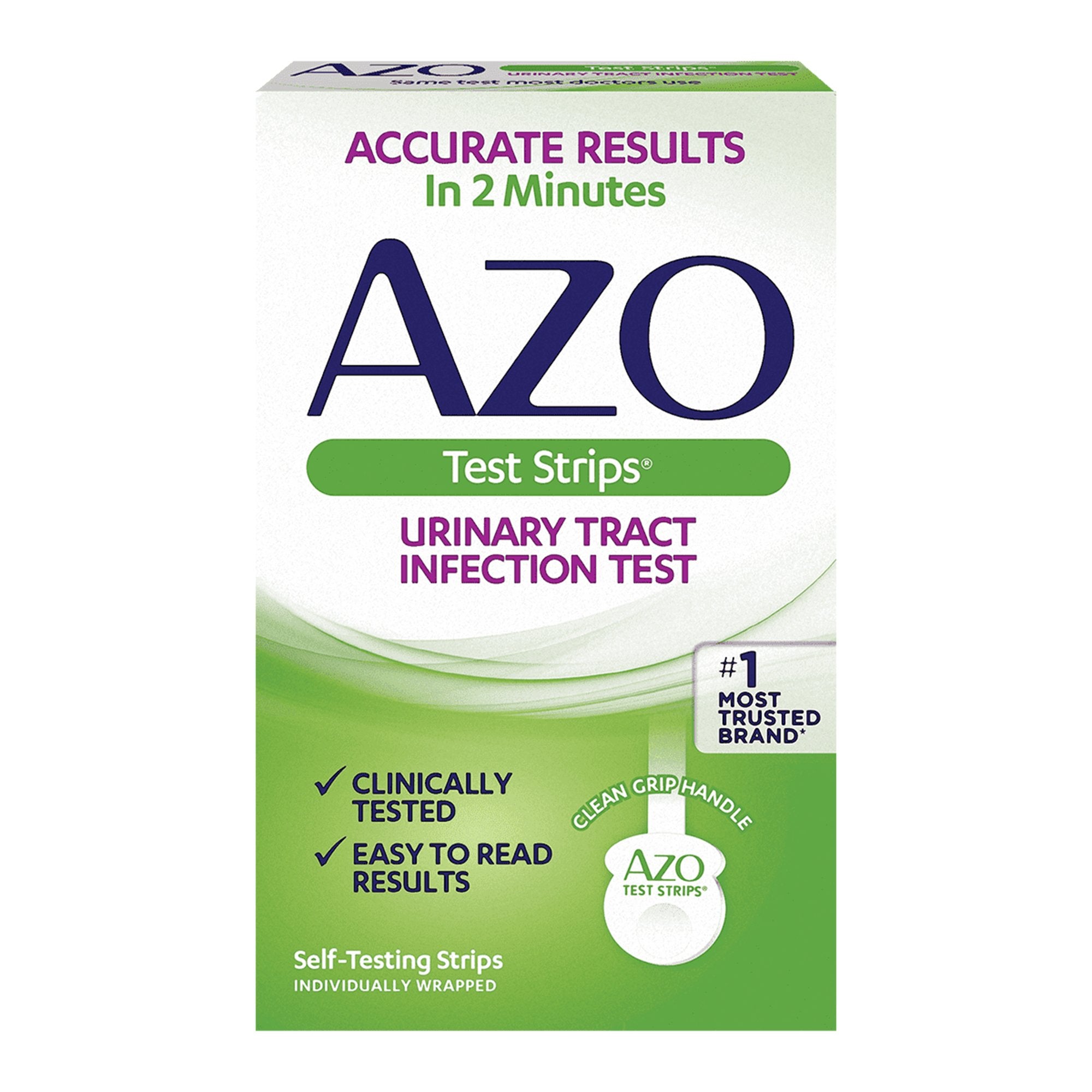AZO Test Strips Urinalysis Test Kit Urinary Tract Infection Detection 3 Tests CLIA Waived (1065927_BX) 1/BX