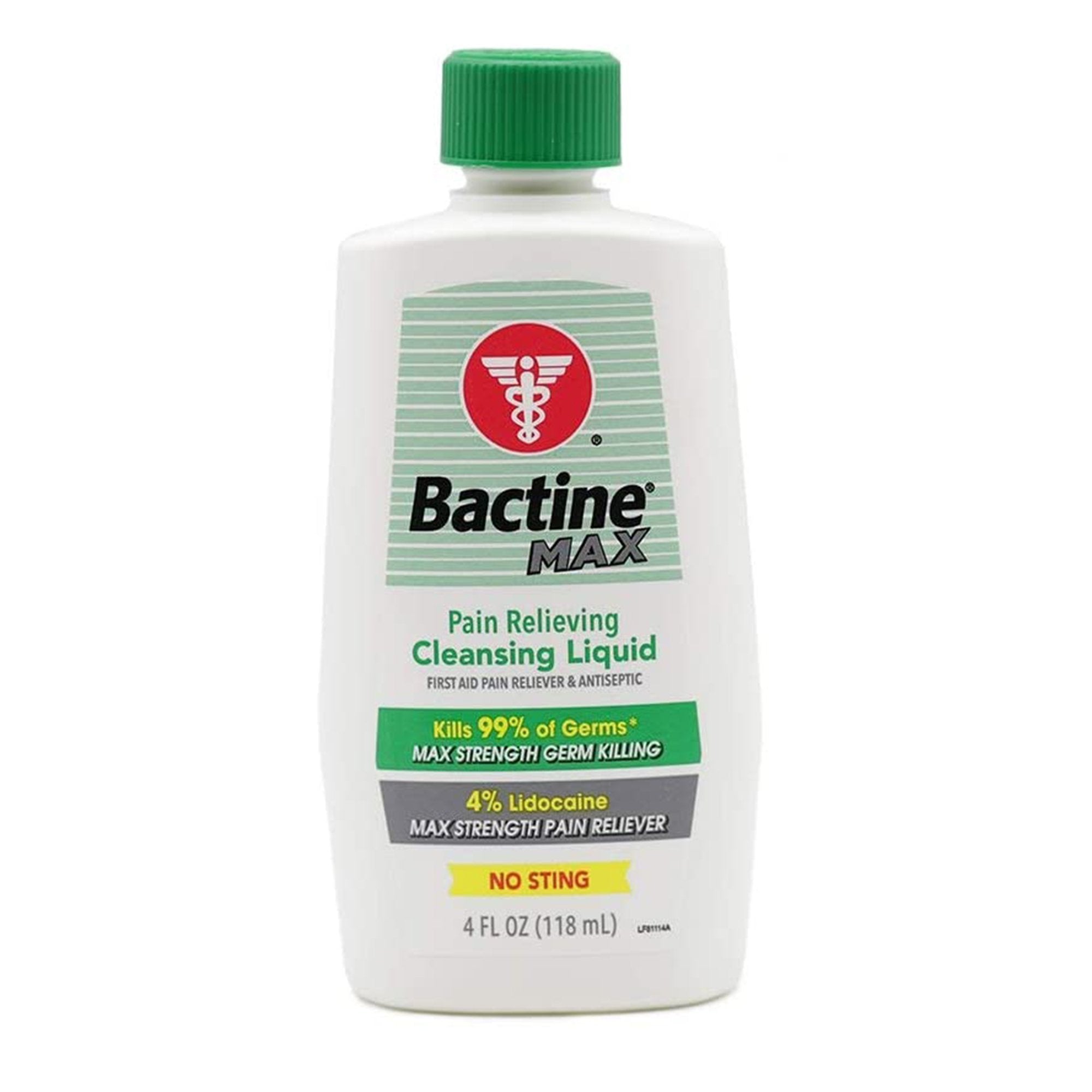 Bactine MAX Pain Relieving Antiseptic BZK (Benzalkonium Chloride) / Lidocaine HCl Topical Liquid 4 oz. Bottle (1143885_EA) 1/EA
