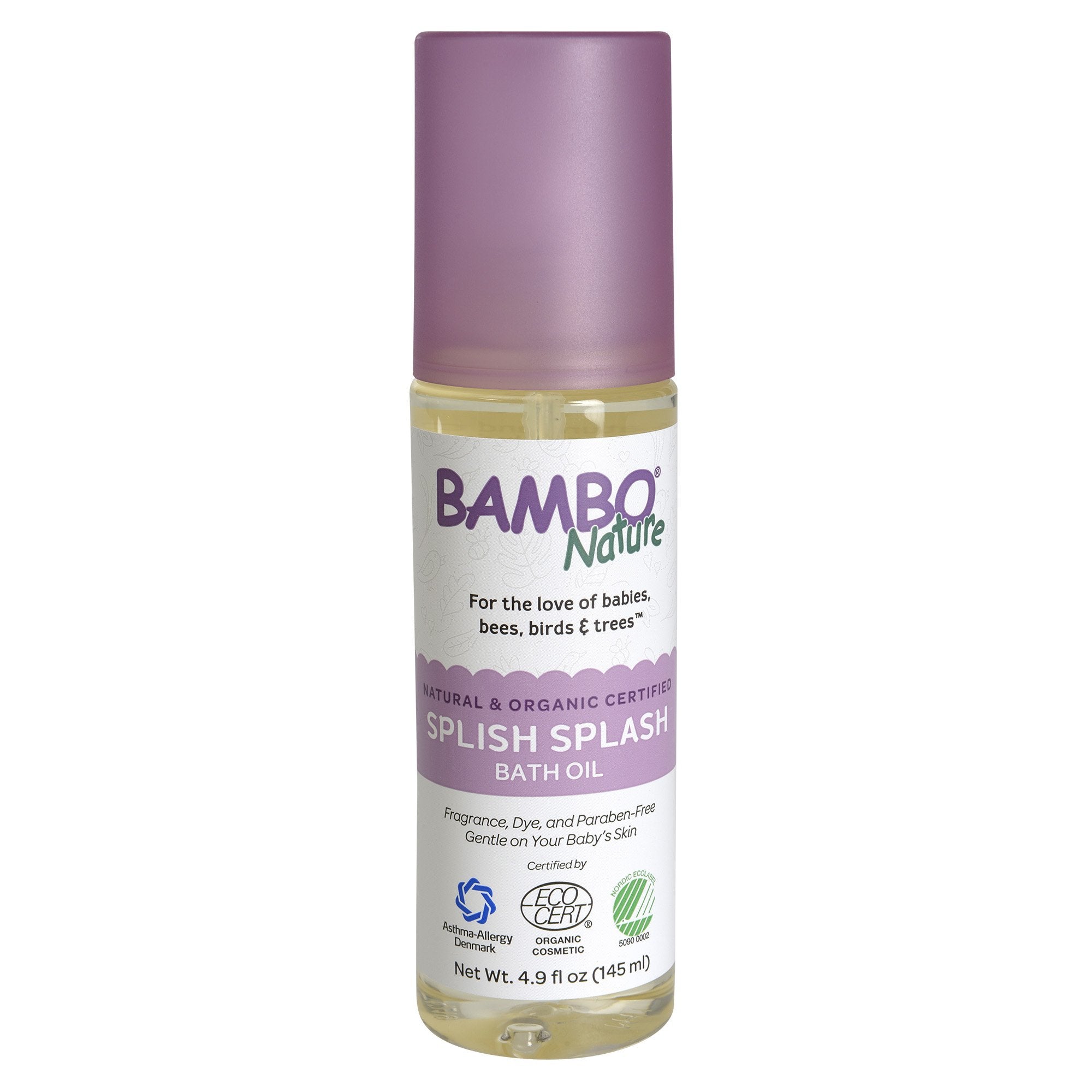Bambo Nature Splish Splash Bath Oil 4.9 oz. Bottle Unscented Oil (1192877_EA) 1/EA