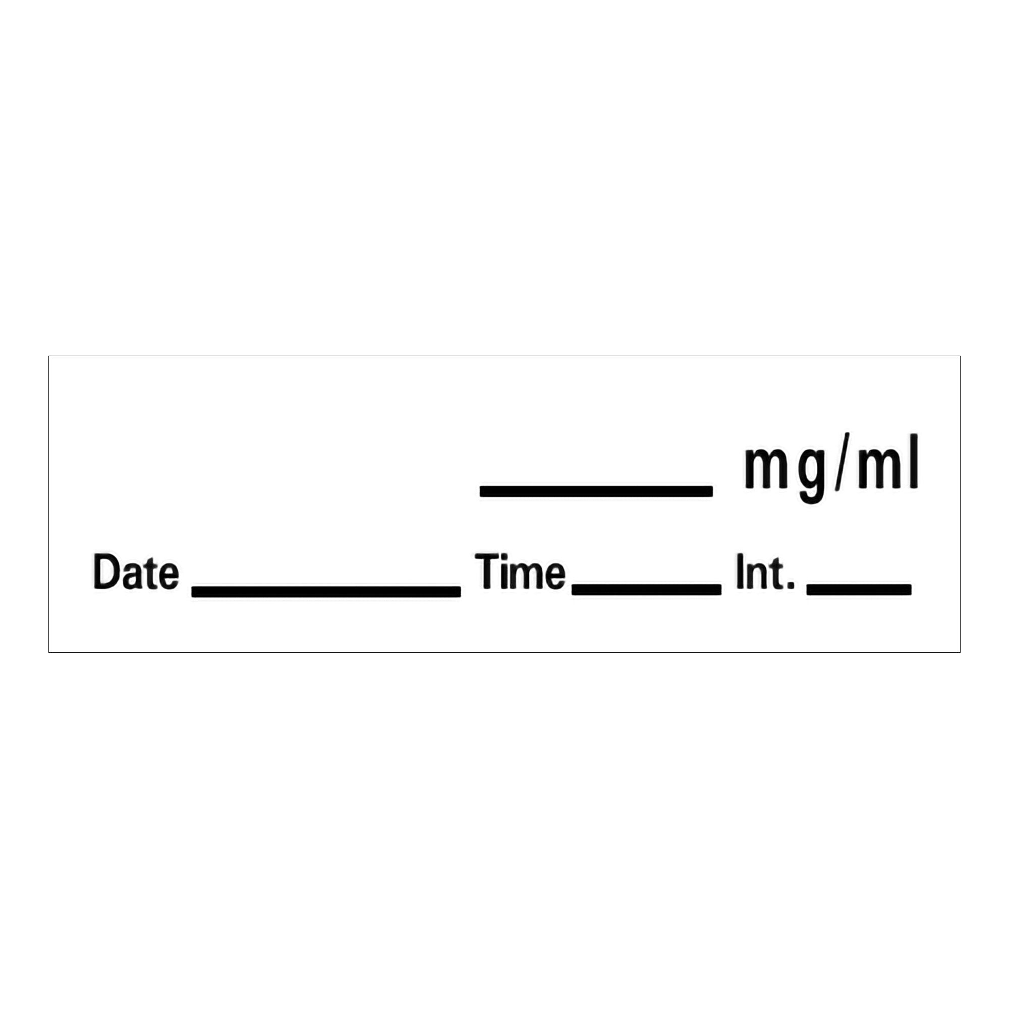 Barkley Drug Label Anesthesia Label _mg/mL Date_Time_Int_ White 1/2 X 1-1/2 Inch (539401_RL) 1/RL