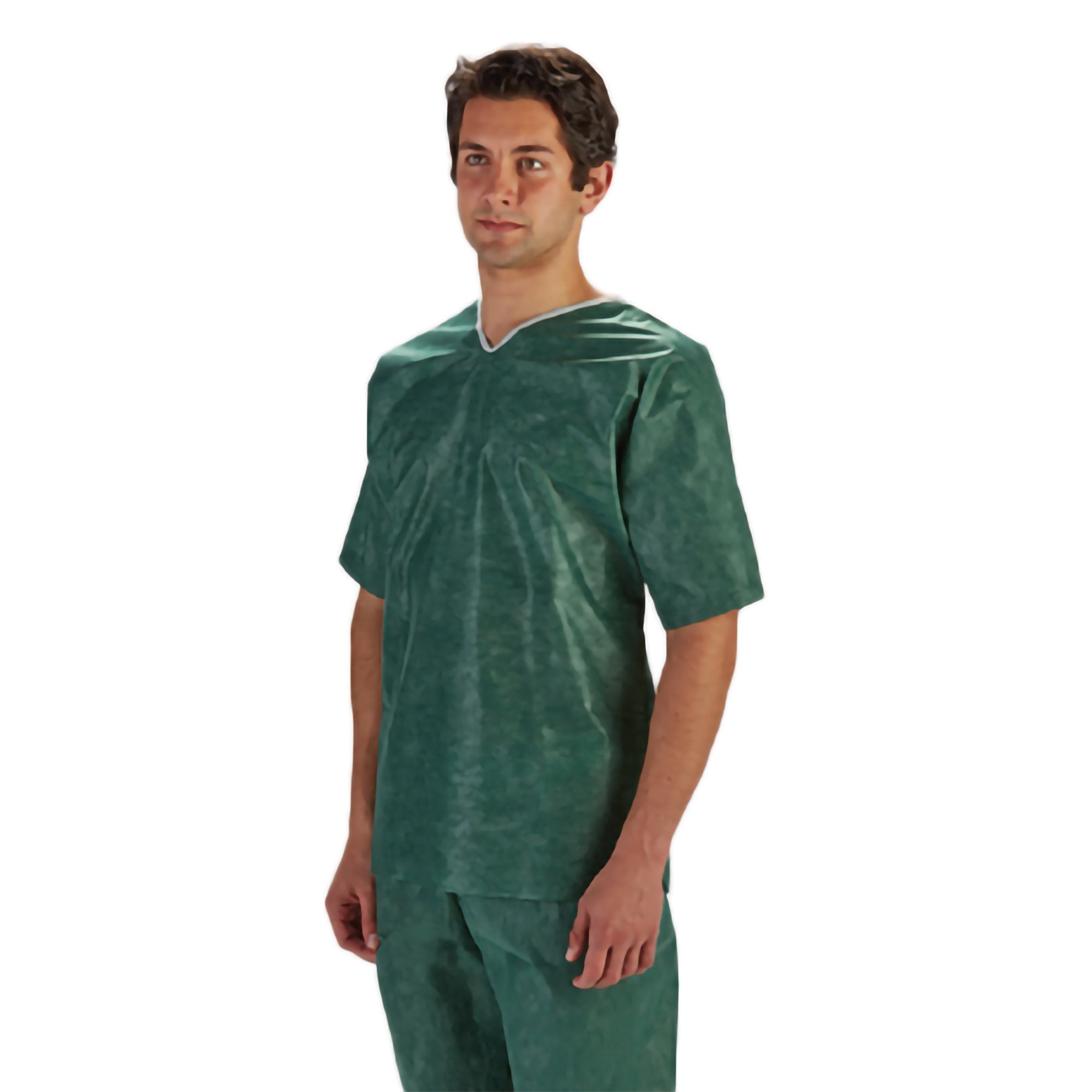 Barrier Scrub Shirt Medium Green 3 Pockets Short Sleeve Unisex (549312_CS) 48/CS