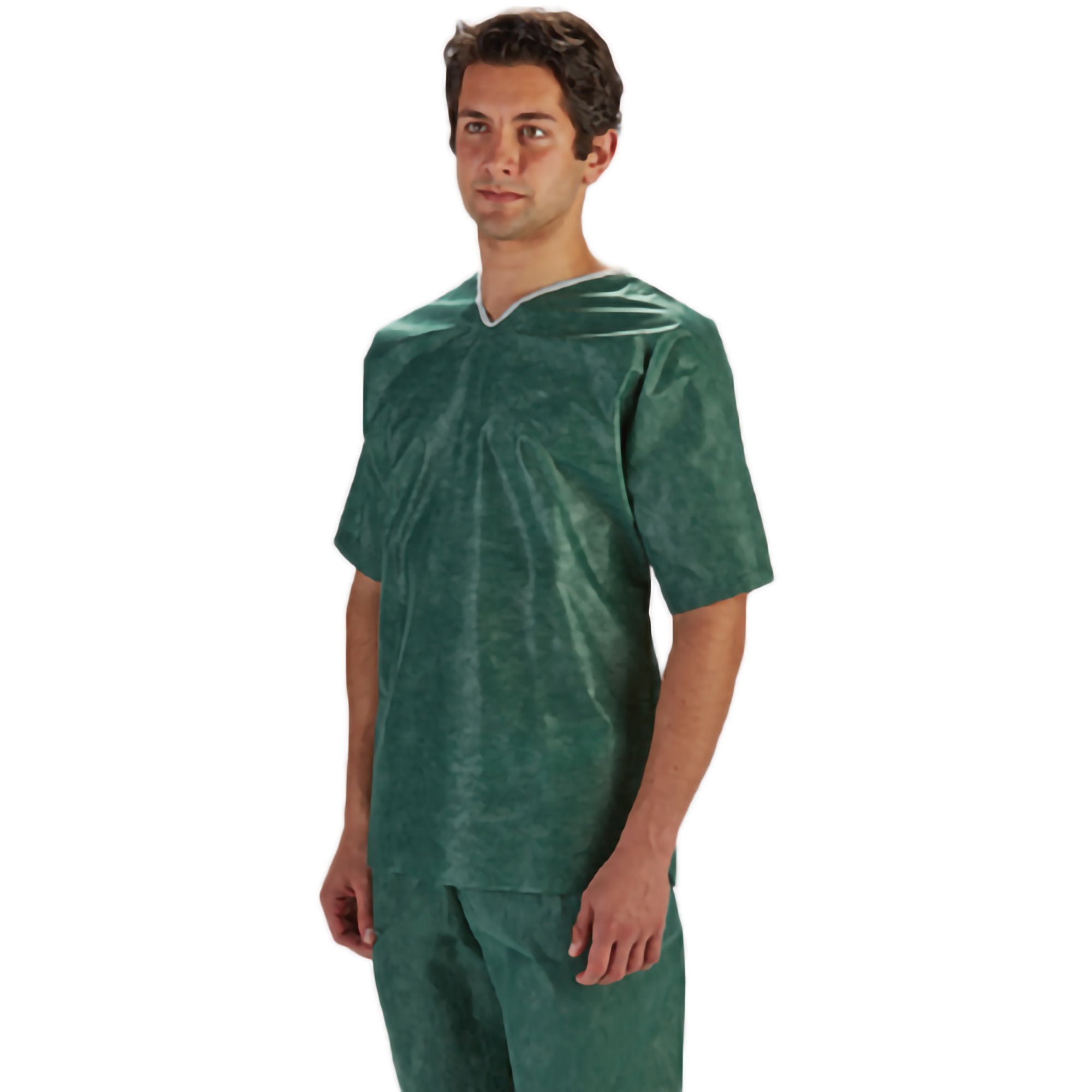 Barrier Scrub Shirt X-Large Green 3 Pockets Short Sleeve Unisex (551633_BG) 12/BG