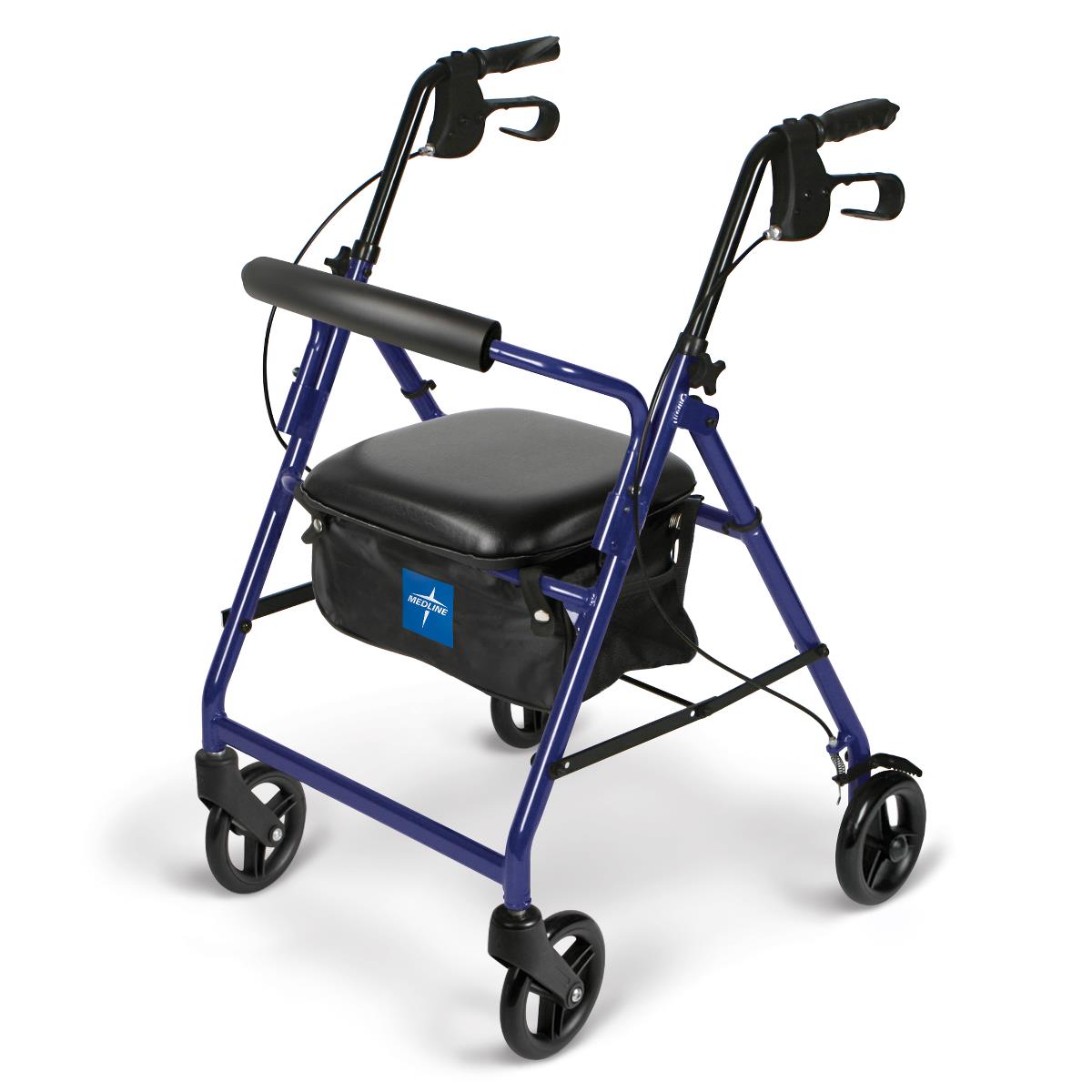 Basic Rollator with 6" Wheels, Blue, 1 EA (MDS86850EB) Each