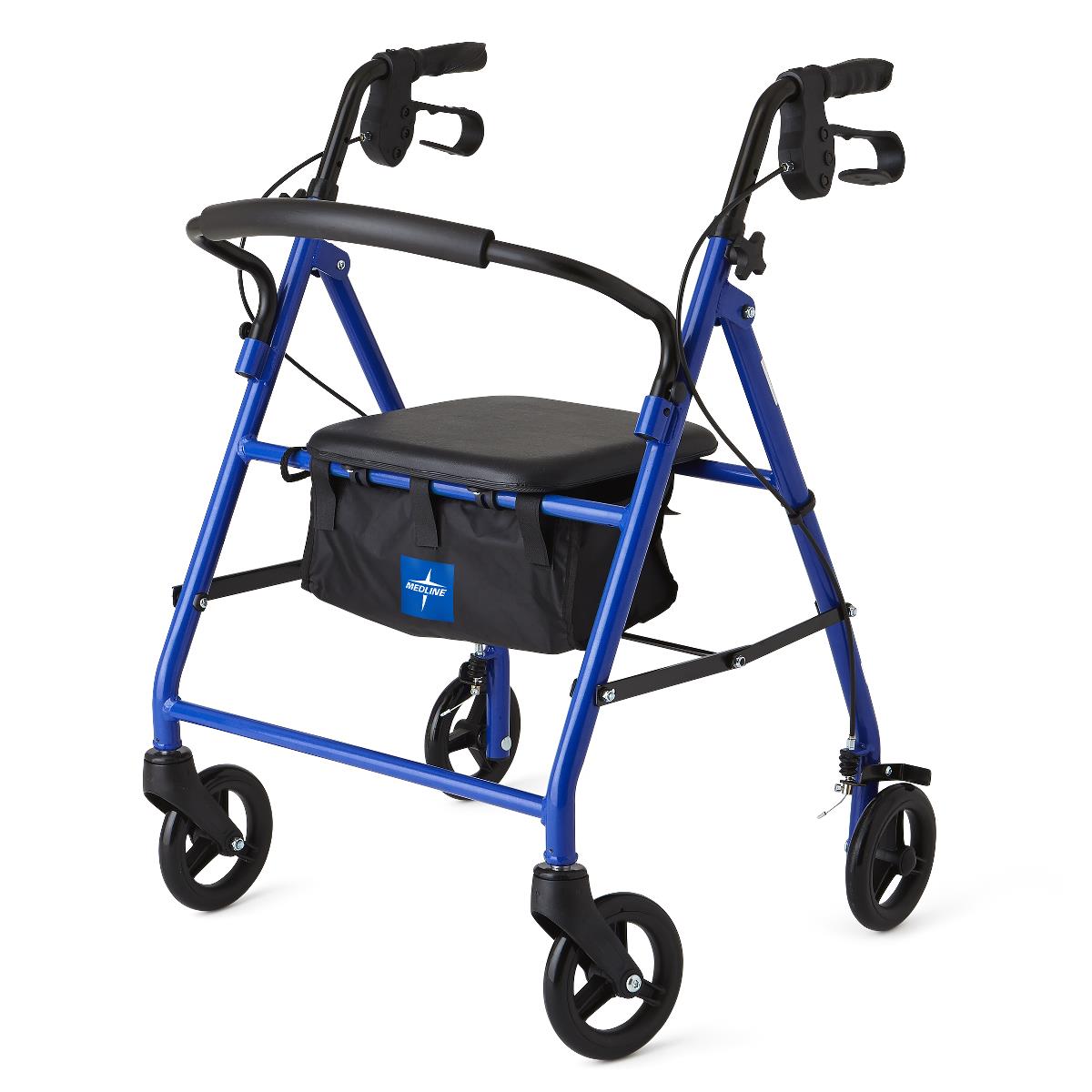 Basic Rollator with 6" Wheels, Blue, Junior, 1 EA (MDS86850EBJR) Each