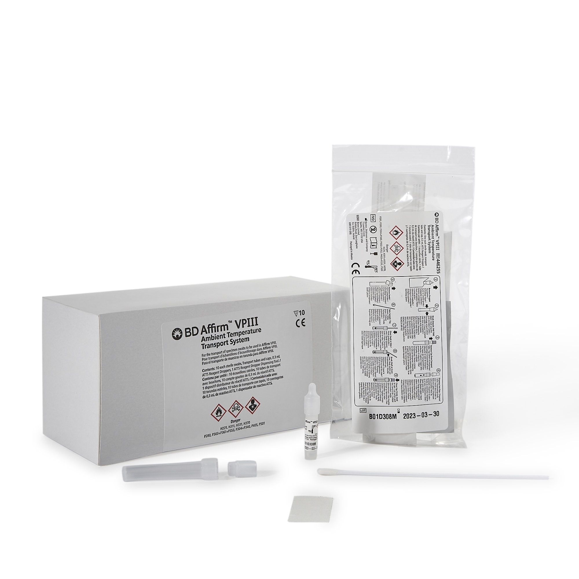 BD Affirm VPIII Specimen Collection and Transport Kit 0.3 mL Collection Tube Sterile (517859_CS) 100/CS