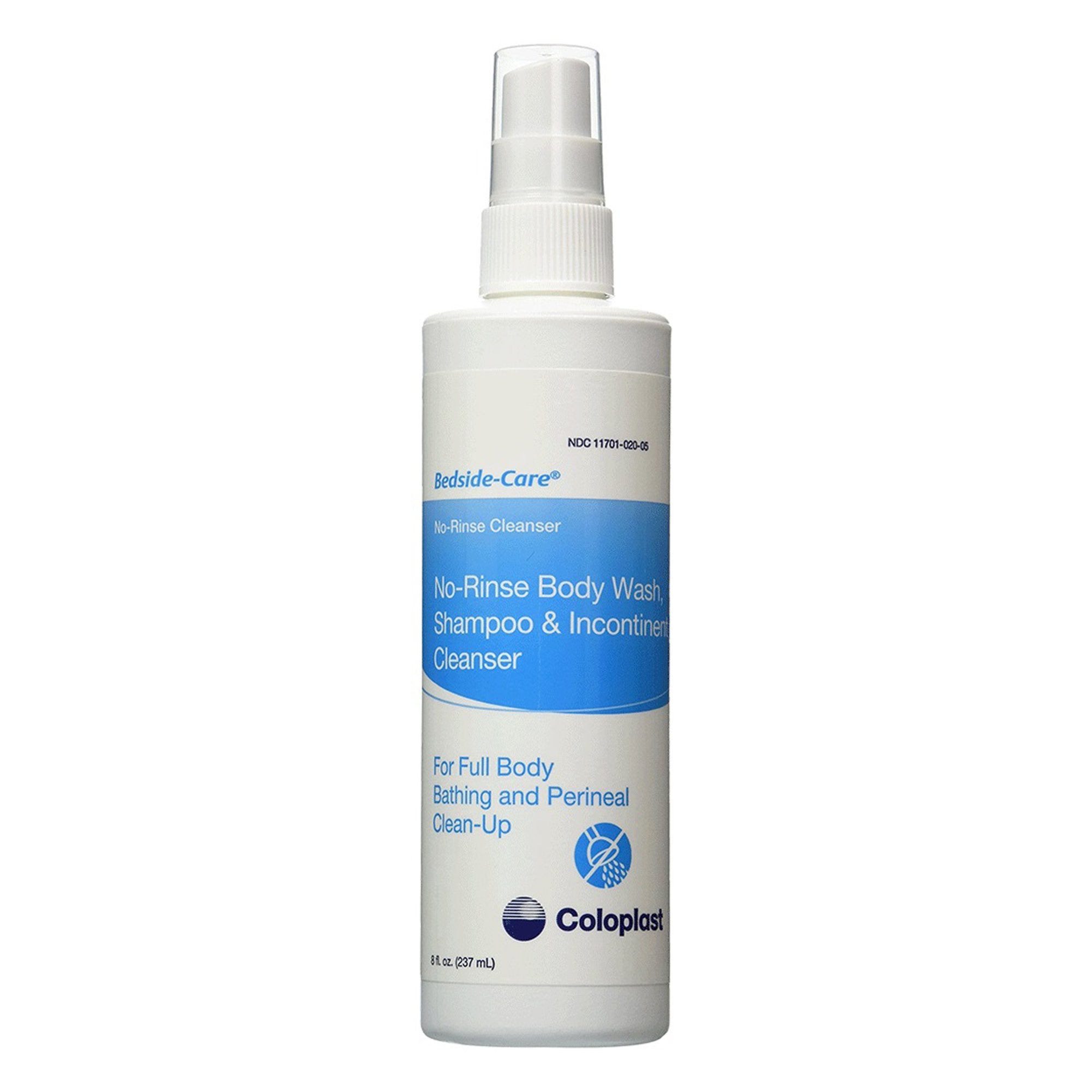Bedside-Care Rinse-Free Shampoo and Body Wash 8.1 oz. Spray Bottle Unscented (1077570_EA) 1/EA